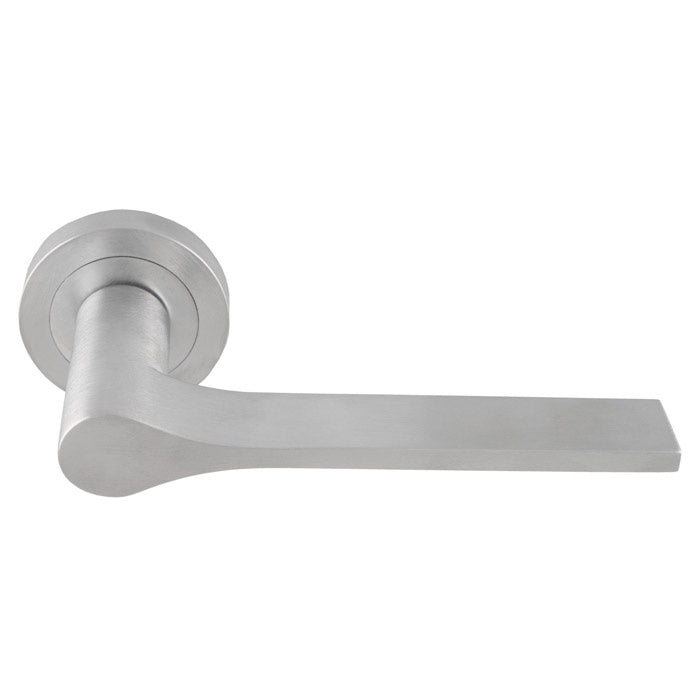 VELA LEVER ON CONCEALED FIX ROUND ROSE CSA (SATIN CHROME) - SATIN CHROME - PAIR
