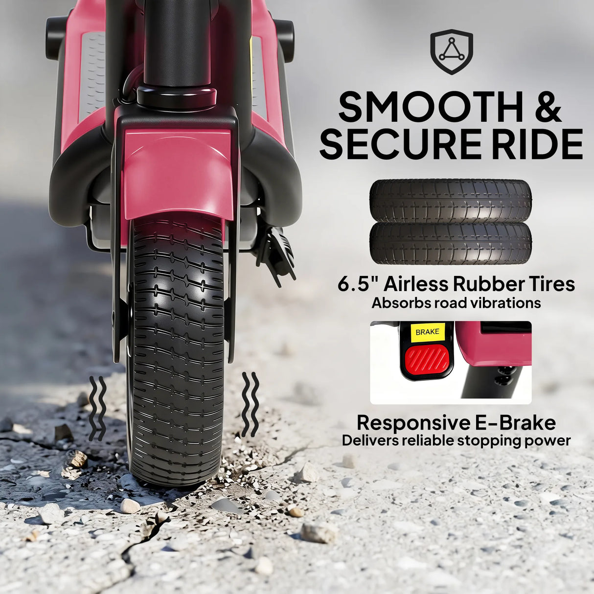 SPORTNOW Electric Scooter for Kids, with LED Display, Pink