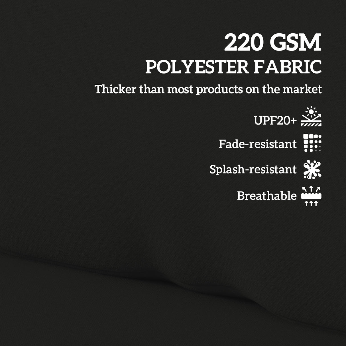 Outsunny Two Piece Seat Pallet and Back Cushions - Black