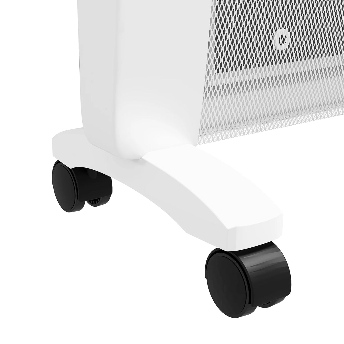 HOMCOM Mica Electric Space Heater, Portable Heater for Home with 2 Heat Settings, Living Room, Study, Garage, Adjustable Temperature 18-30C, 1000W/2000W, White