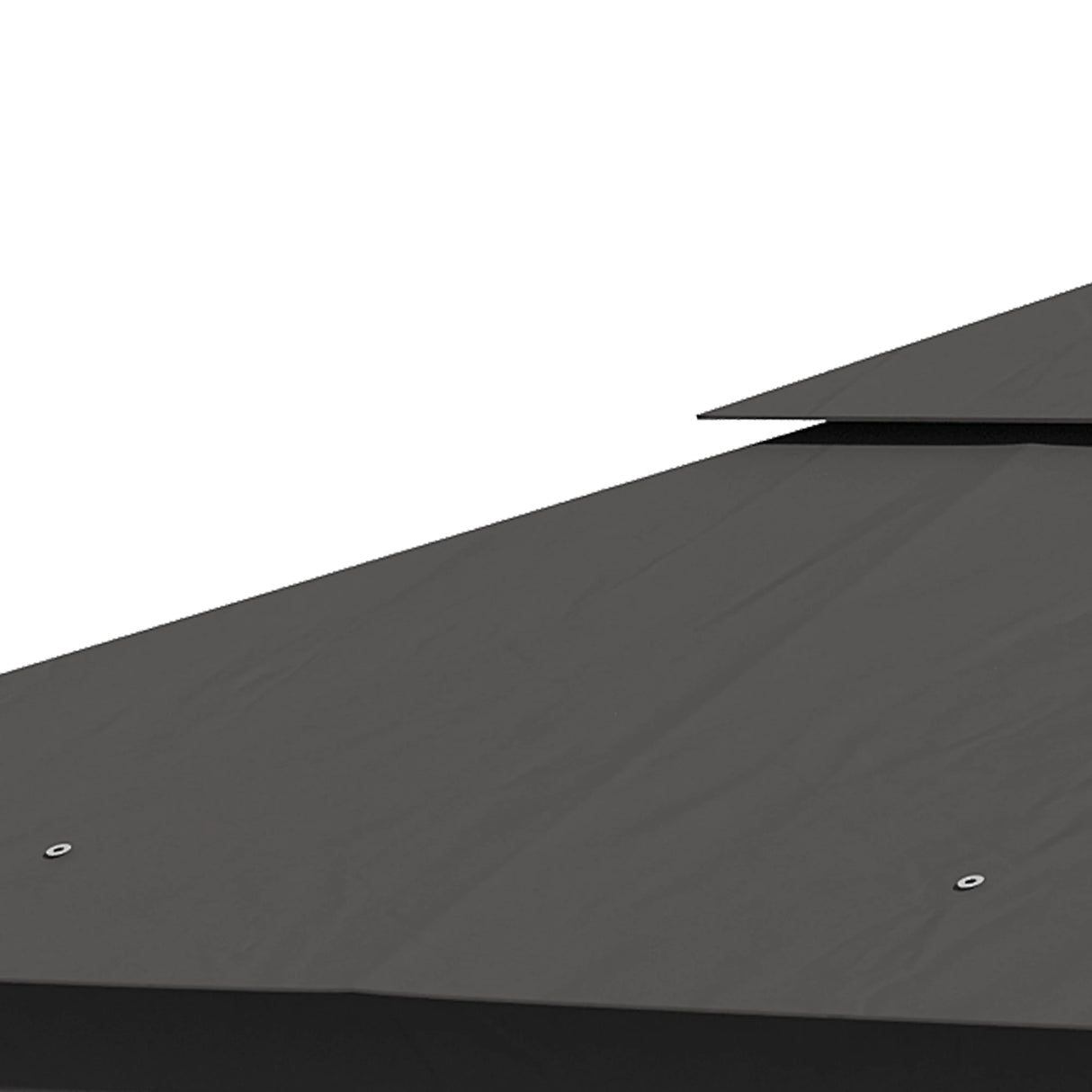 Outsunny 3 x 3(m) Steel Frame Double Roof Garden Gazebo - Grey