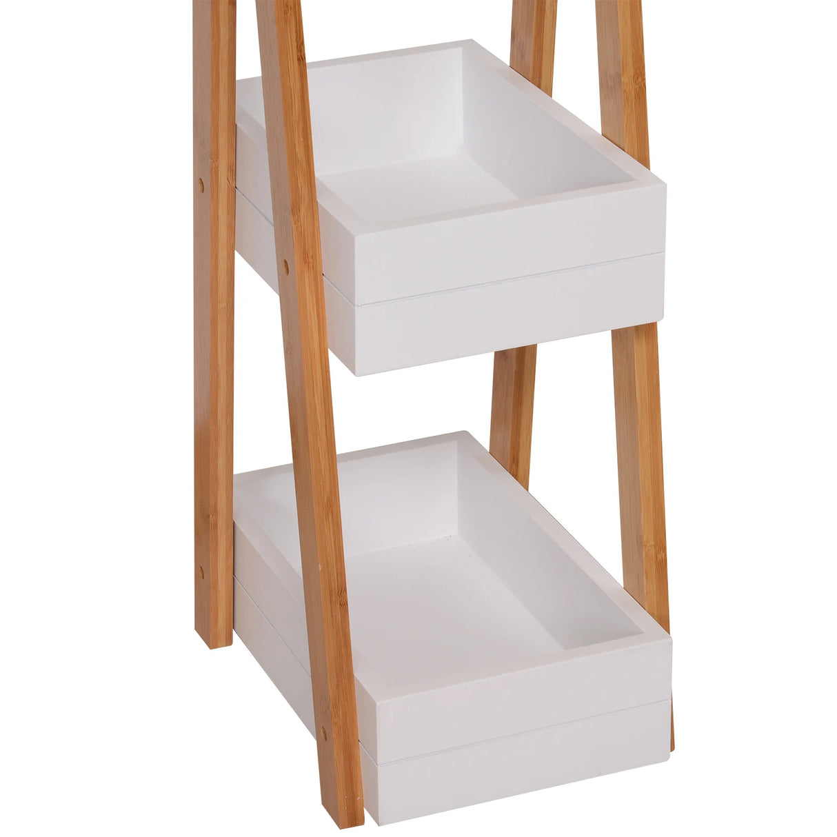 HOMCOM 3 Tier Bathroom Shower Caddy Freestanding Rack Storage Unit Shelf Organiser