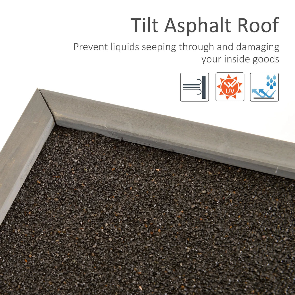 Outsunny Garden Shed Wooden Garden Storage Shed 2 Door Unit Solid Fir Wood Garage Tool Organisation Cabinet, 87L x 46.5W x 96.5Hcm, Grey