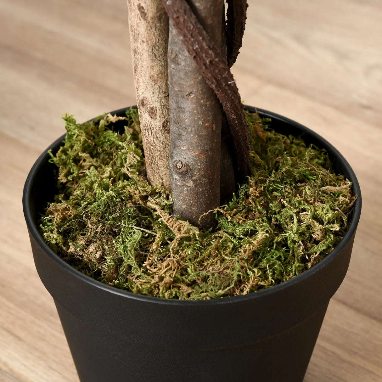 Outsunny Set of 2 Artificial Plants White Rose Floral in Pot, Fake Plants for Home Indoor Decor, 90cm, Light Blue