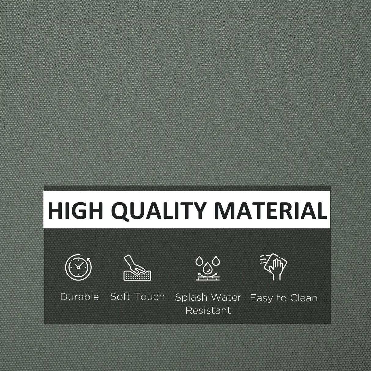 Outsunny Cushion Cover Replacement Garden Rattan Patio Furniture Seat Cover