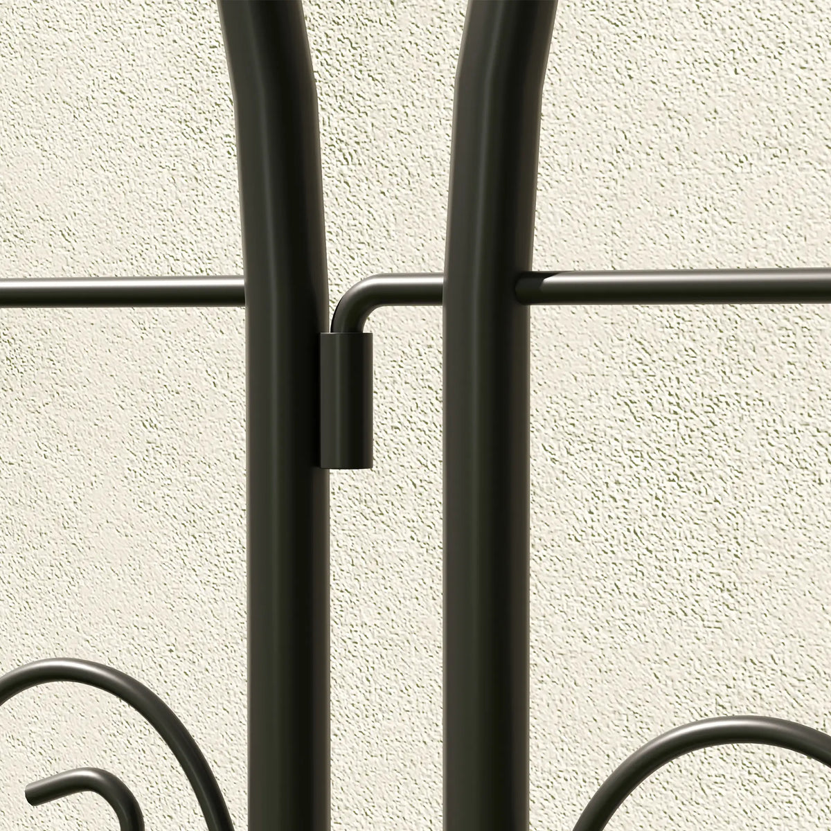 Outsunny Set of 2 Garden Trellis, Metal Fence Panels for Climbing Outdoor Plants, Flowers, 180 x 50cm