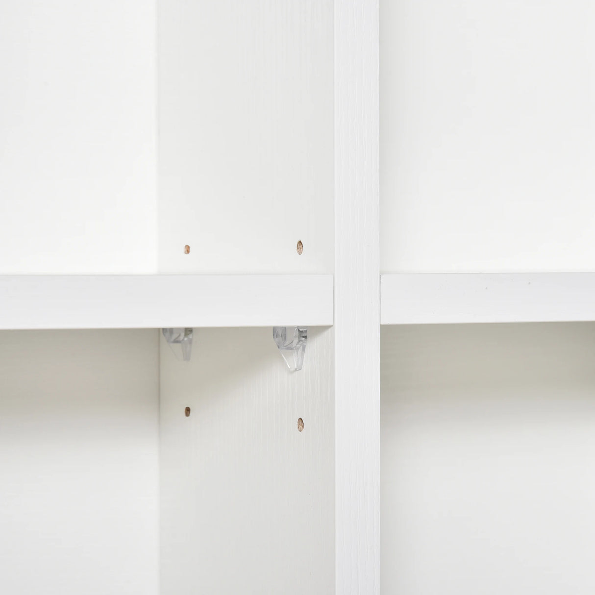 HOMCOM CD Storage Unit with Adjustable Shelves, 89 x 130.5 cm, White