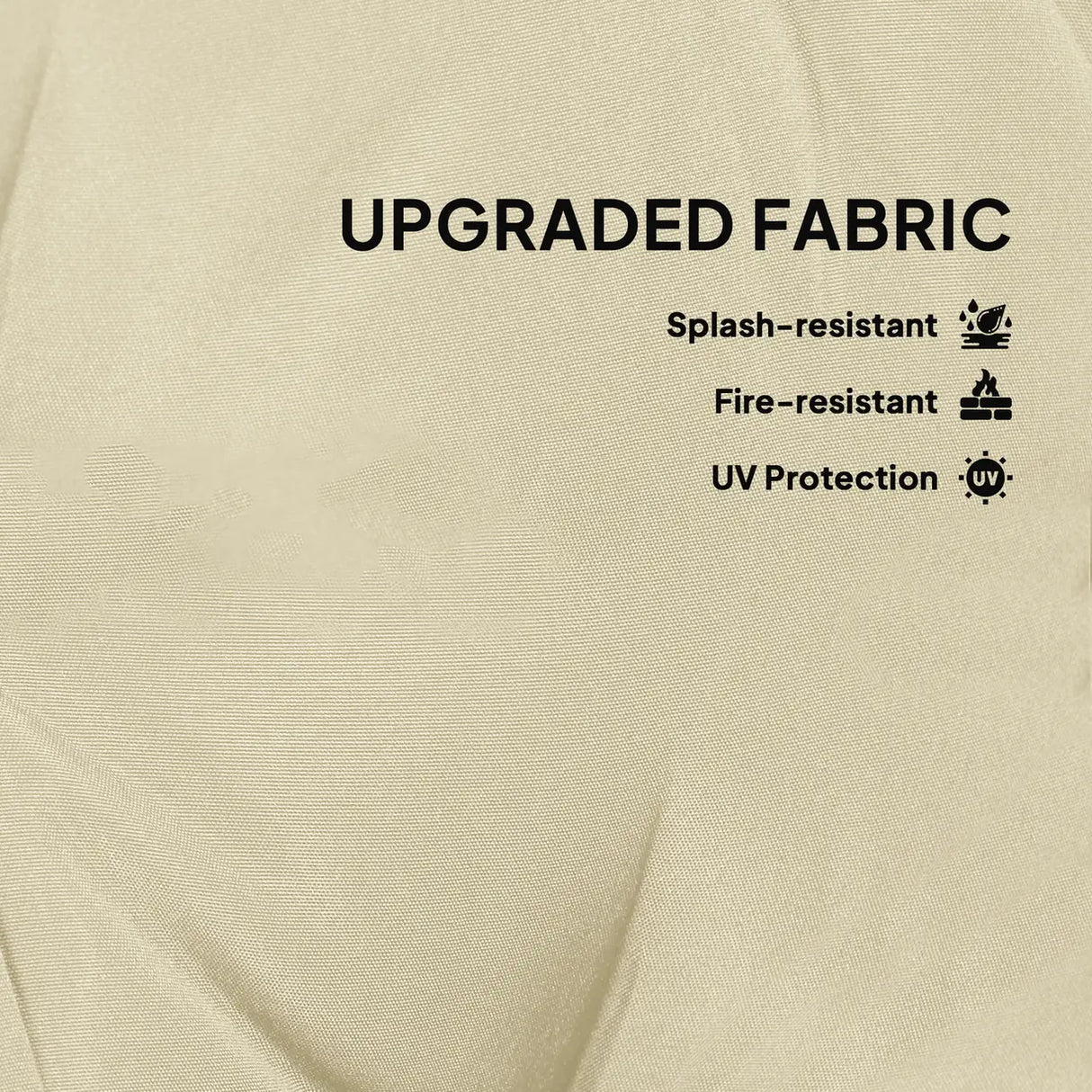 Outsunny Set of Two 60cm Outdoor Cushions - Beige