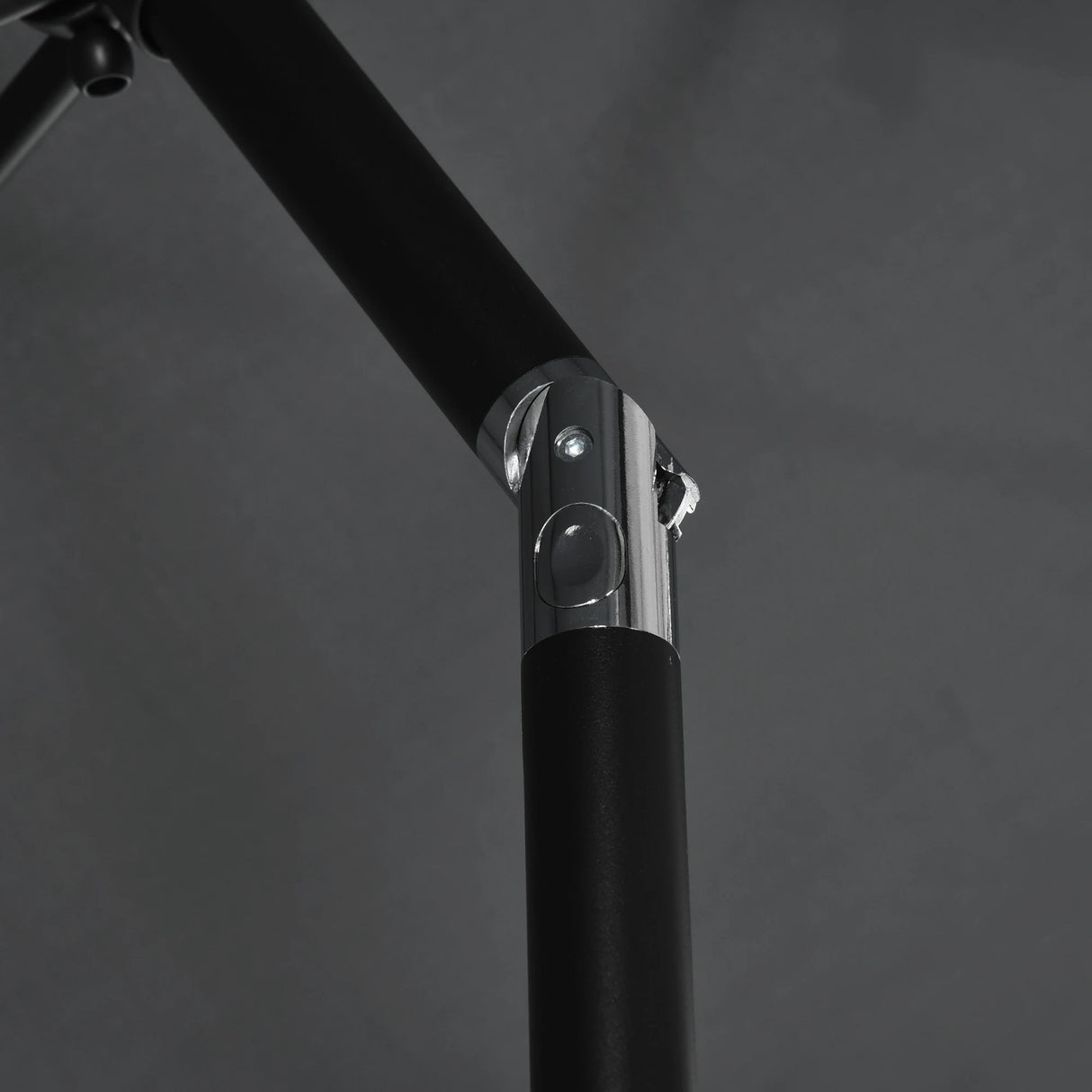 Outsunny 3x2m Patio Parasol Garden Umbrellas Canopy with Aluminium Tilt Crank Rectangular Sun Shade Steel, Black