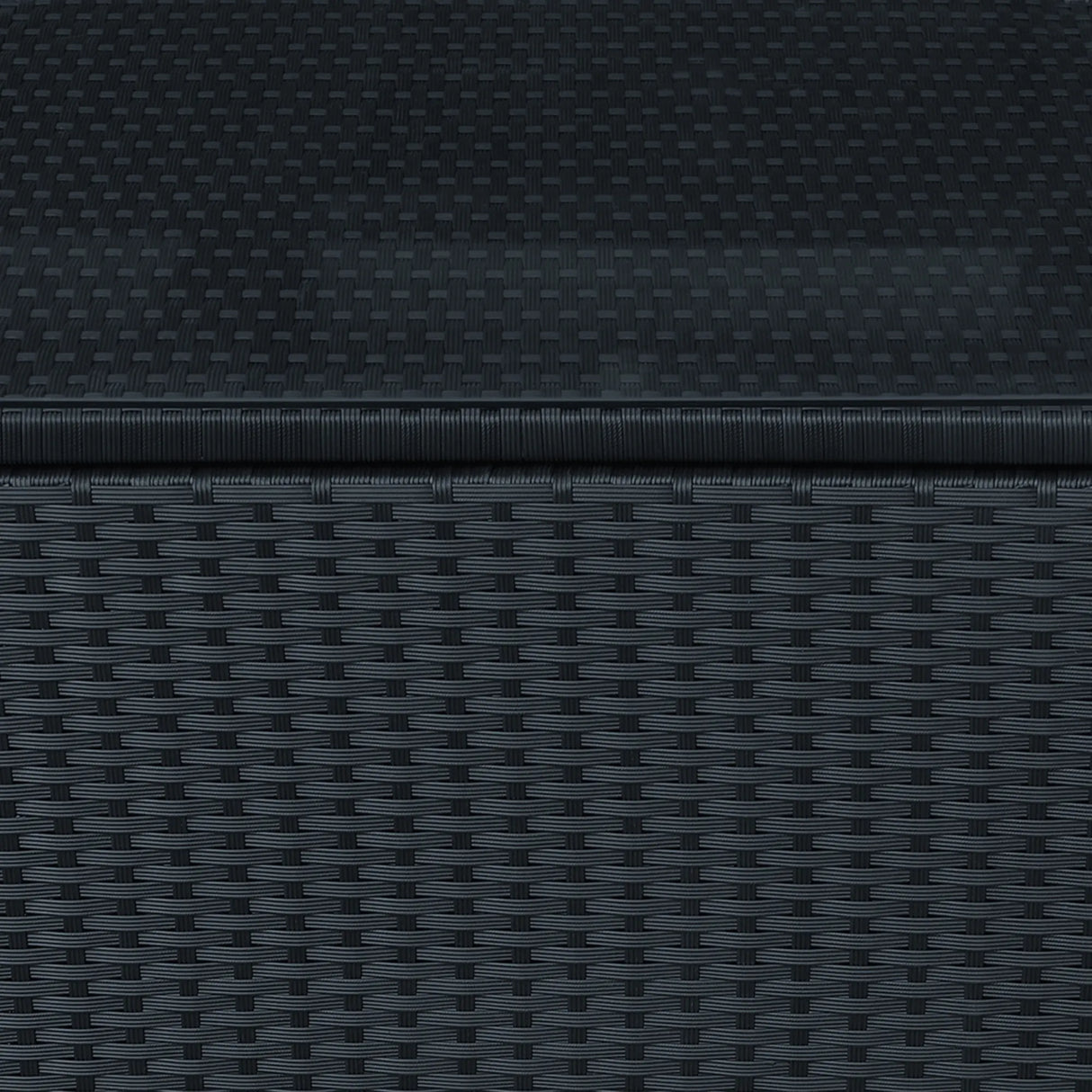 Outsunny PE Wicker Side Table Rattan Garden Furniture with Four Foot Pads, Rust & Mild Weather Damage Resistant, Black