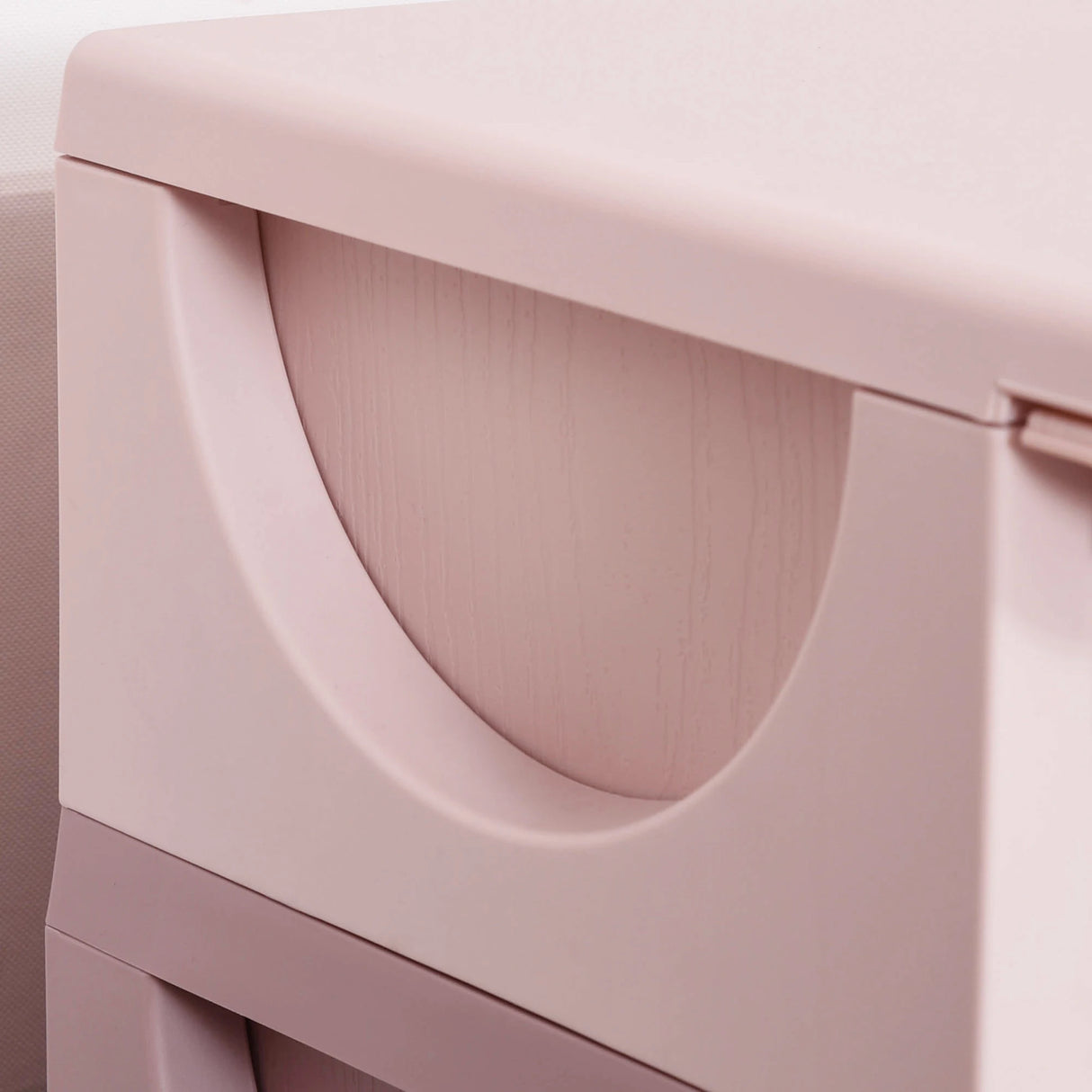 HOMCOM 3 Drawers Plastic Storage Units, 3 Tier Kids Storage Units, Children Toy Chest for Nursery, Playroom, Bedroom, Pink