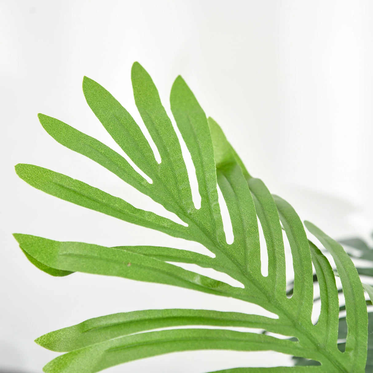 Outsunny 2 Pack 60cm Artificial Palm Tree Decorative Plant with Nursery Pot, Fake Tropical Tree for Indoor Outdoor Dcor