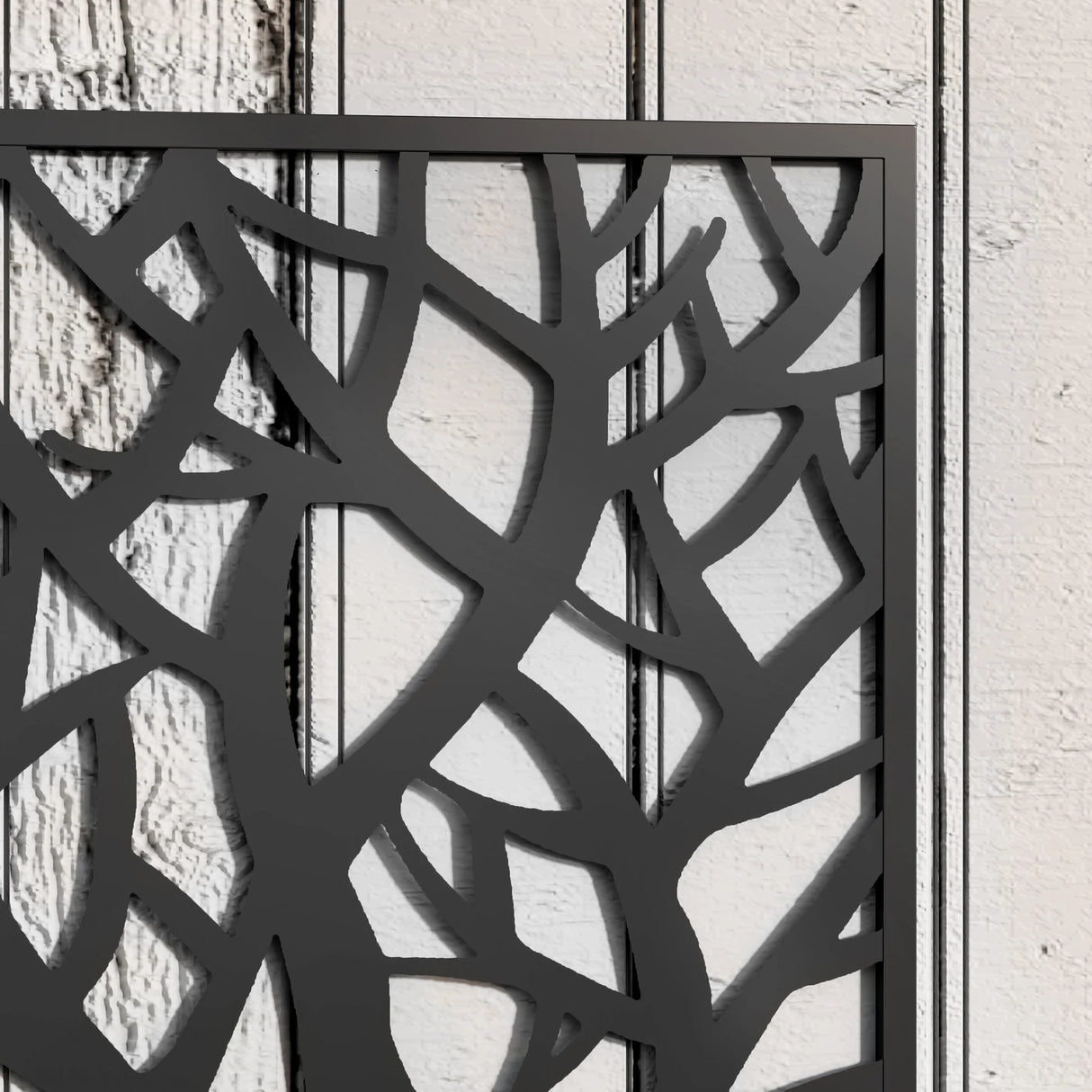 Outsunny Outdoor Metal Planter, with Back Trellis - Black