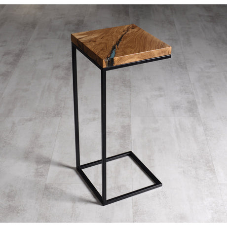 Aria Blue Resin Side Table