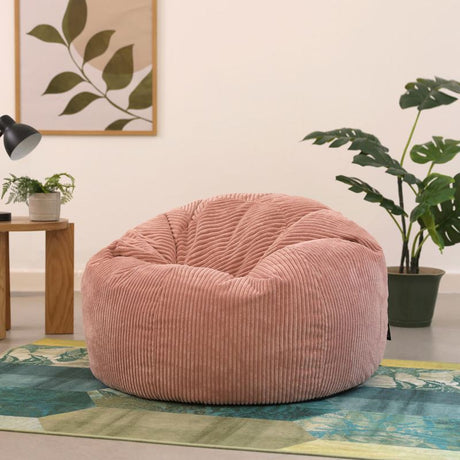 Kingston Cord Classic Bean Bag - Pink | Bean Bag Only