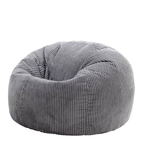 Kingston Cord Classic Bean Bag - Charcoal Grey | Bean Bag Only