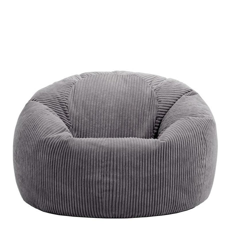 Kingston Cord Classic Bean Bag - Charcoal Grey | Bean Bag Only