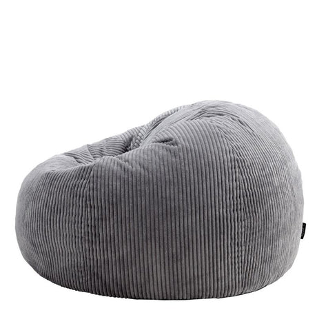 Kingston Cord Classic Bean Bag - Charcoal Grey | Bean Bag Only