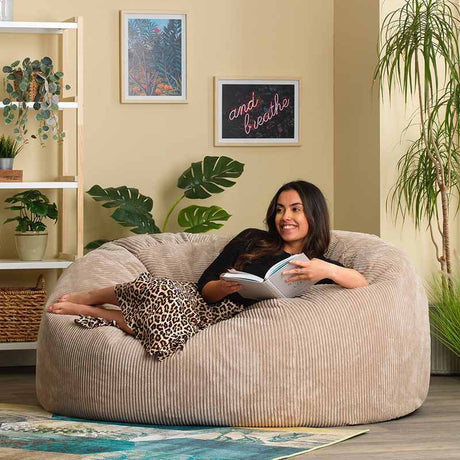 icon® Soul Giant Two-Seater Bean Bag  - Natural