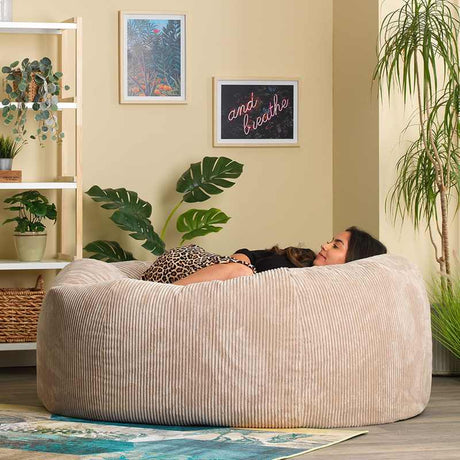 icon® Soul Giant Two-Seater Bean Bag  - Natural