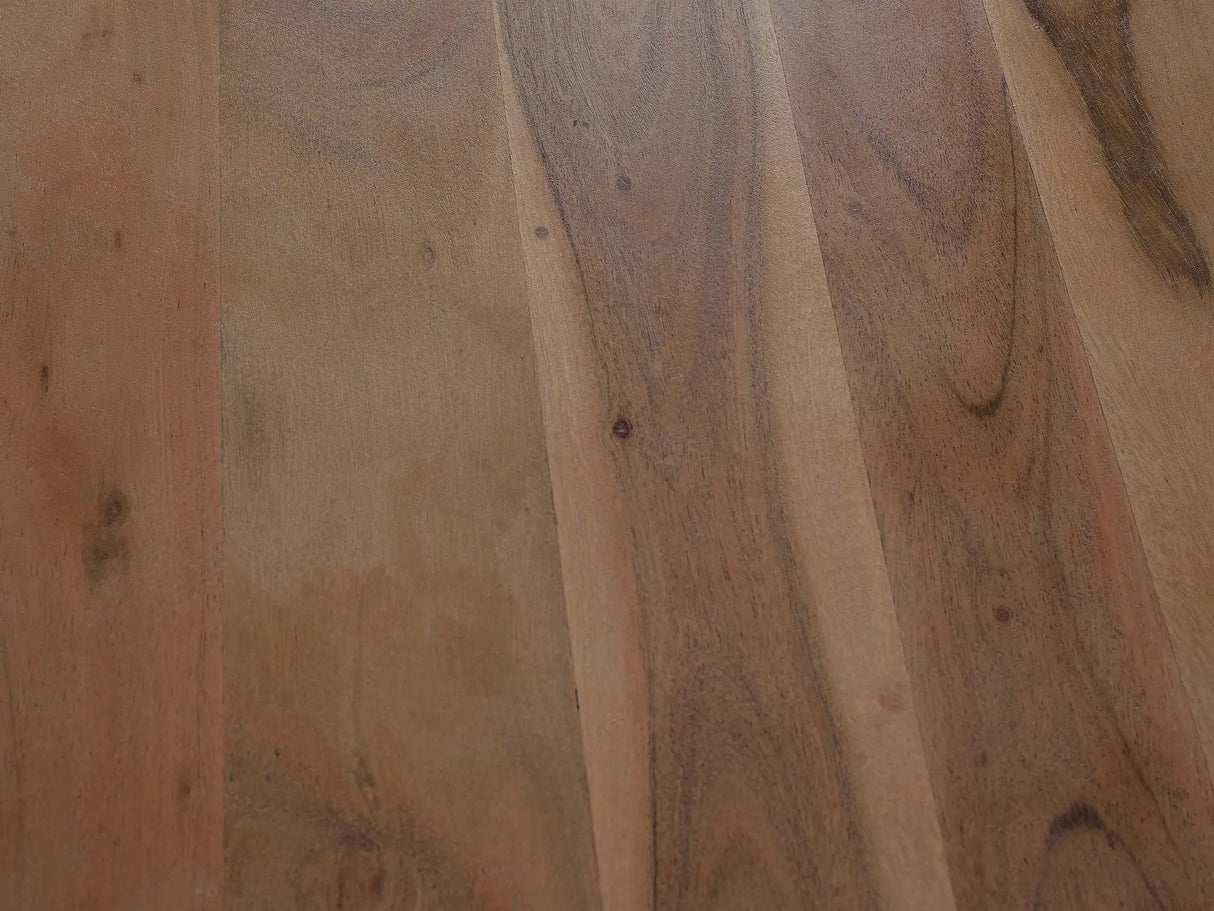 Giner and Colomer  Set Of 3 Acacia Wood Tables With Metal Legs