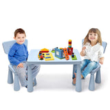 3 Pieces Kids Table and 2 Chairs Set for Reading