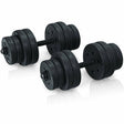 Adjustable Weight 2 in 1 Dumbbell / Barbell Set 30KG