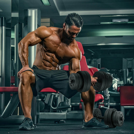 Adjustable Weight 2 in 1 Dumbbell / Barbell Set 30KG
