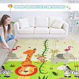 Baby crawling mat play mat foldable baby mat double-sided play carpet green