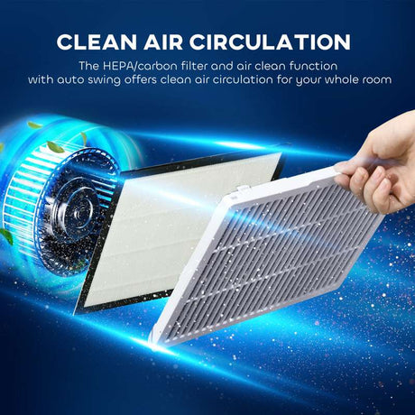 HOMCOM 5500mL Portable Dehumidifier with Air Purifier, UVC, Ioniser, 24H Timer, 5 Modes, 16L/Day, for Home Laundry, White