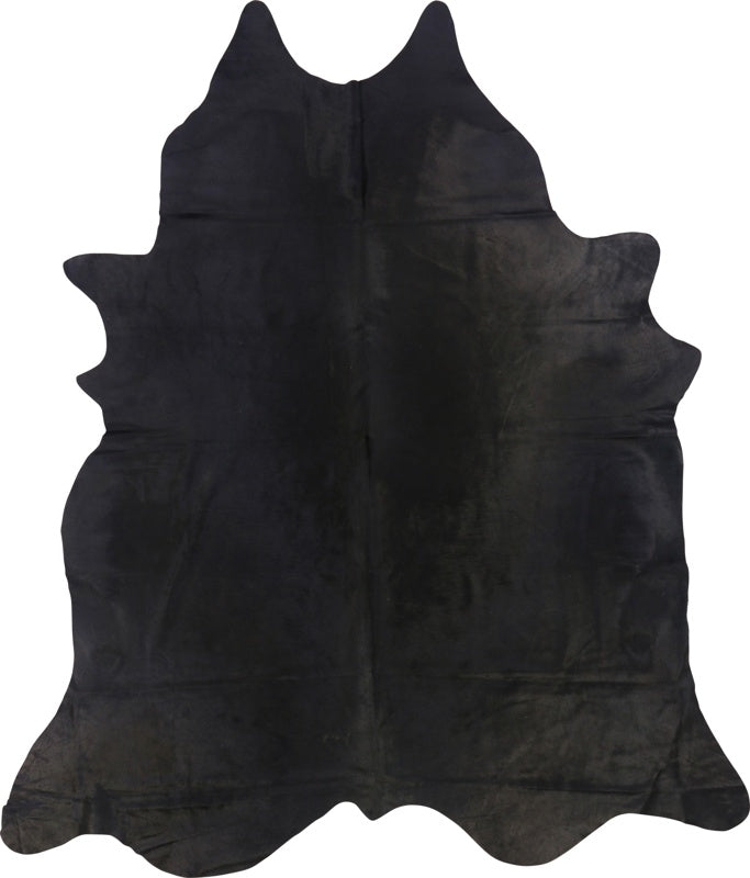 COWHIDE DYED BLACK 3-5M (256cm × 224cm)