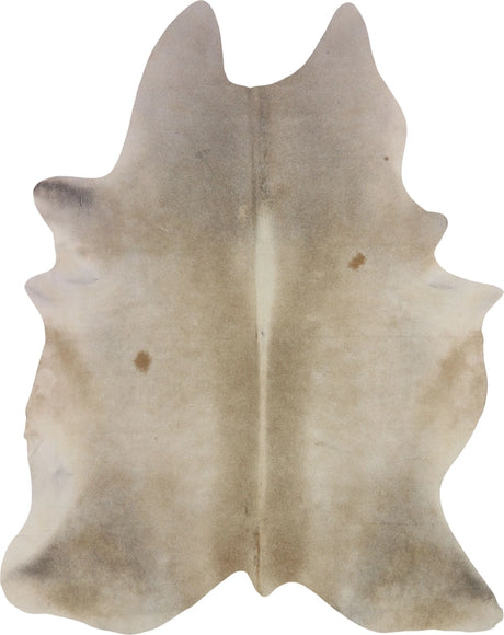 COWHIDE MEDIUM BEIGE GREY 2.5-3.4M - 227cm  181cm