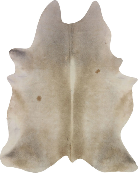 COWHIDE MEDIUM BEIGE GREY 2.5-3.4M - 227cm  181cm