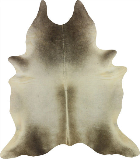 COWHIDE MEDIUM BEIGE GREY 2.5-3.4M - 220cm  201cm
