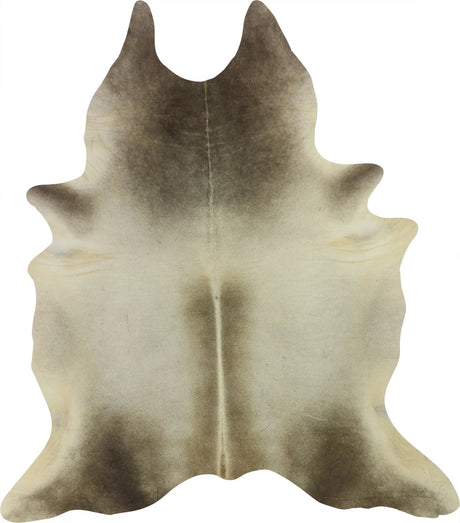 COWHIDE MEDIUM BEIGE GREY 2.5-3.4M - 220cm  201cm