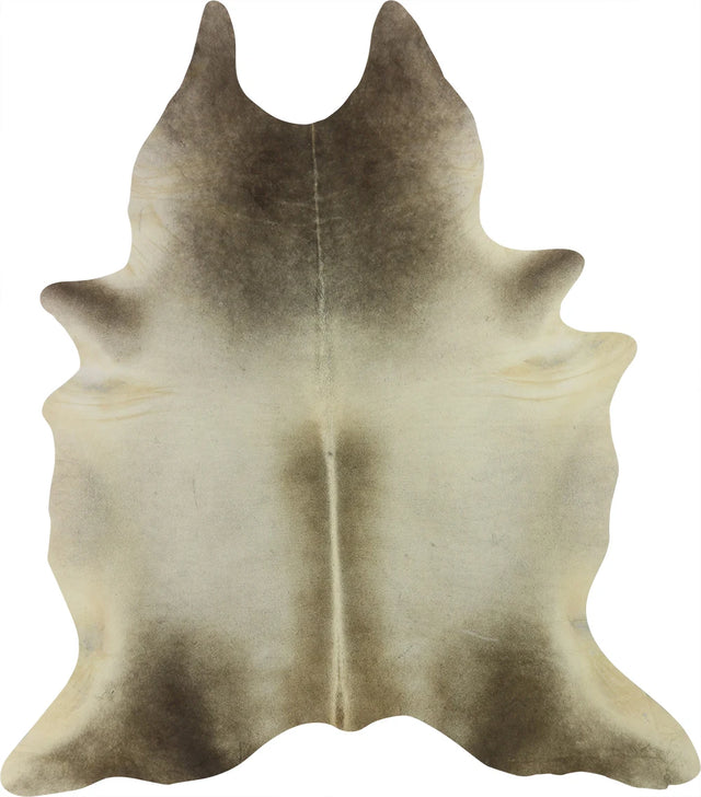 COWHIDE MEDIUM BEIGE GREY 2.5-3.4M - 220cm  201cm
