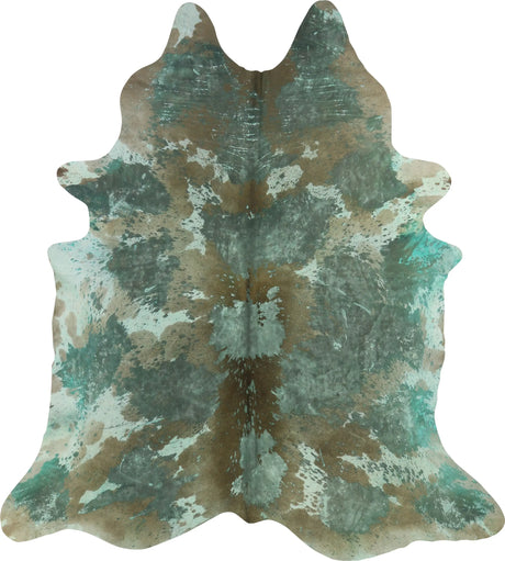 COWHIDE ASSORTED ACID WASH 3-5M - 249cm  222cm