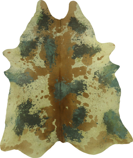 COWHIDE ASSORTED ACID WASH 3-5M - 258cm  218cm