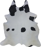 COWHIDE MEDIUM BLACK & WHITE 2.5-3.4M - 215cm  185cm