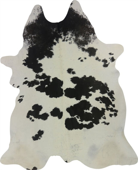 COWHIDE MEDIUM BLACK & WHITE 2.5-3.4M (233cm × 187cm)