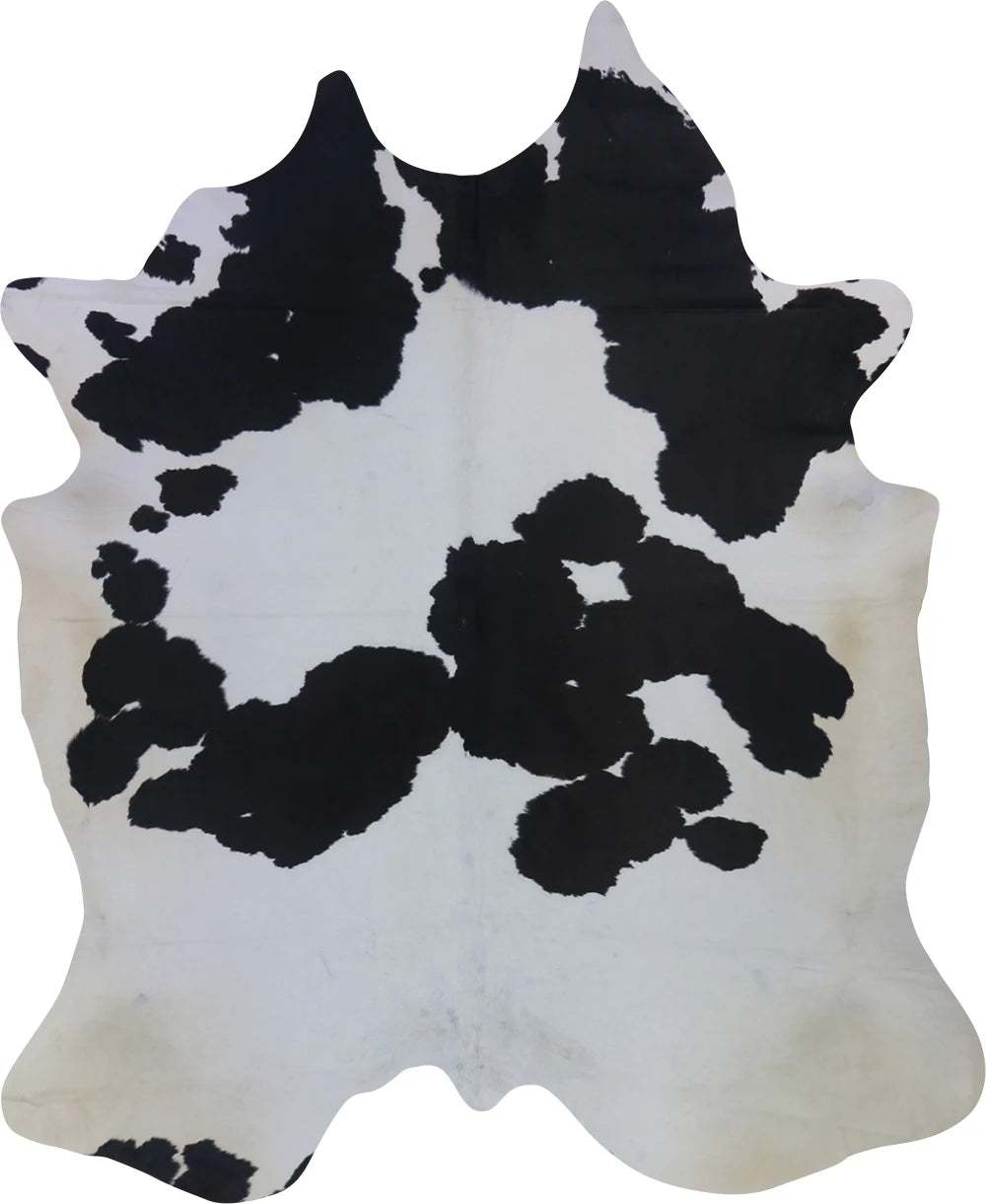 COWHIDE LARGE BLACK & WHITE 3.5-3.9M - 239cm  186cm