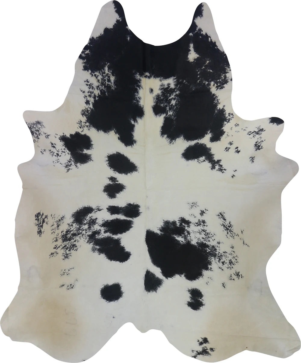 COWHIDE LARGE BLACK & WHITE 3.5-3.9M - 240cm  200cm