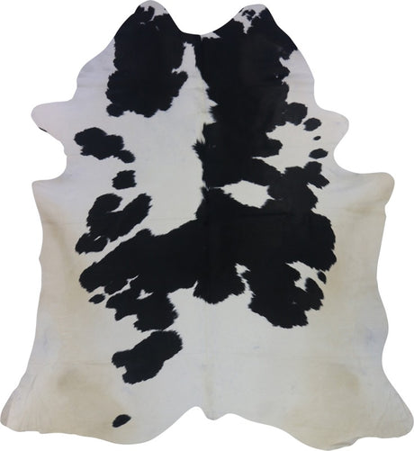 COWHIDE LARGE BLACK & WHITE 3.5-3.9M (225cm × 210cm)