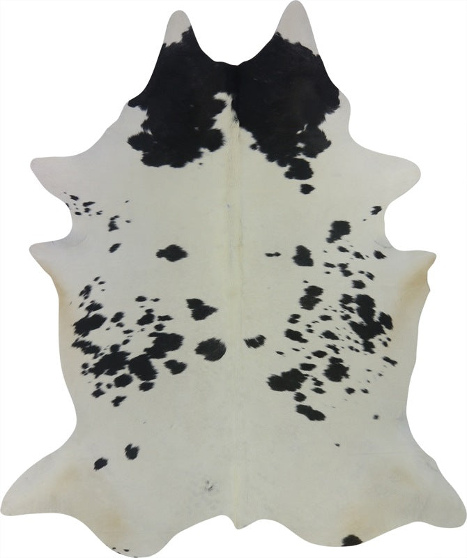 COWHIDE LARGE BLACK & WHITE 3.5-3.9M (243cm × 210cm)