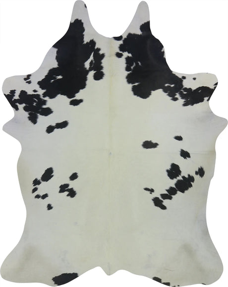 COWHIDE LARGE BLACK & WHITE 3.5-3.9M - 238cm  185cm