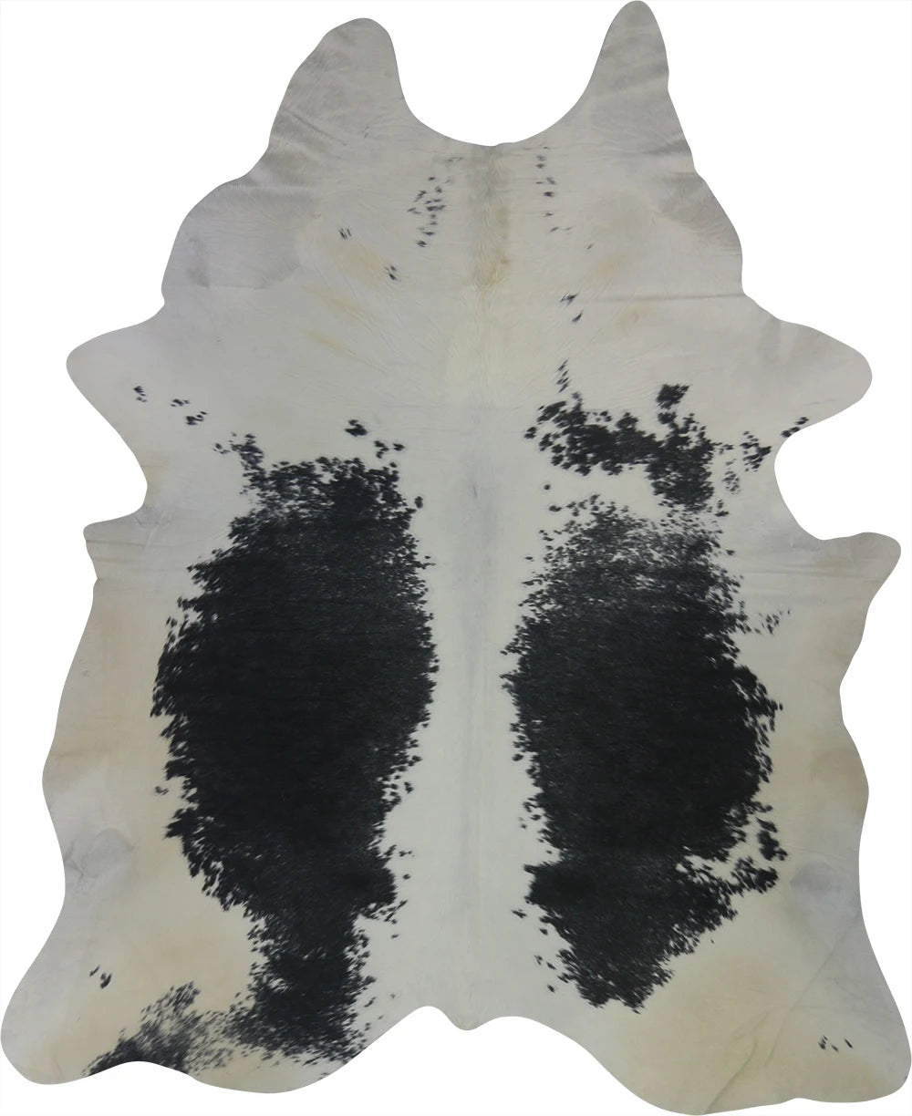 COWHIDE LARGE BLACK & WHITE 3.5-3.9M - 253cm  204cm
