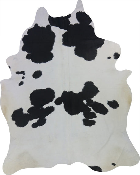 COWHIDE XL BLACK & WHITE 4-4.4M (254cm × 203cm)