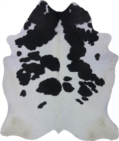 COWHIDE XXL BLACK & WHITE 4.5-4.9M (252cm × 214cm)