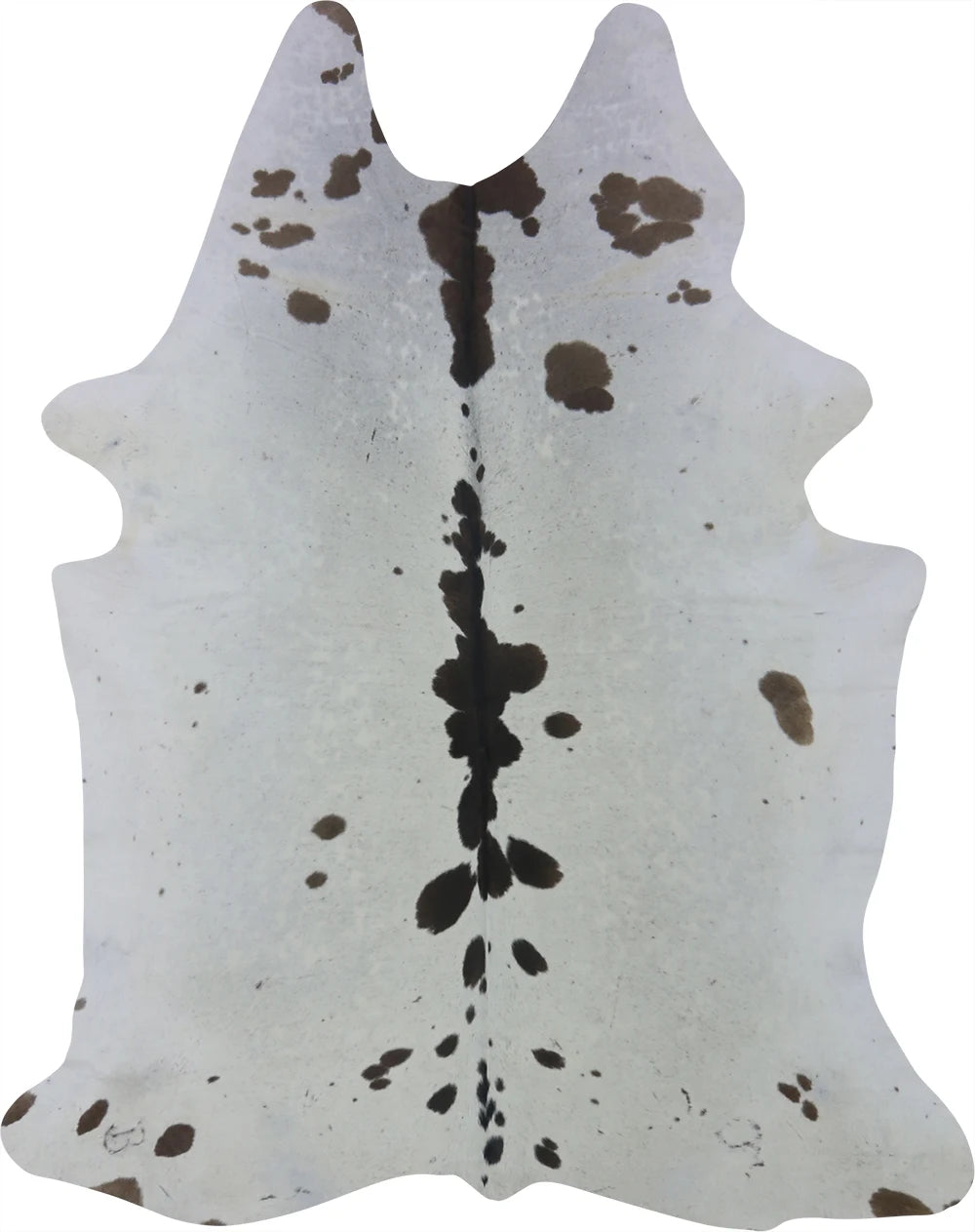 COWHIDE MEDIUM BROWN & WHITE 2.5-3.4M - 220cm  174cm