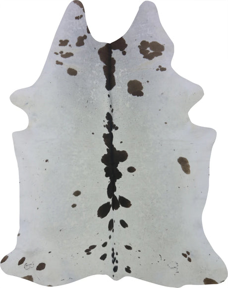 COWHIDE MEDIUM BROWN & WHITE 2.5-3.4M - 220cm  174cm
